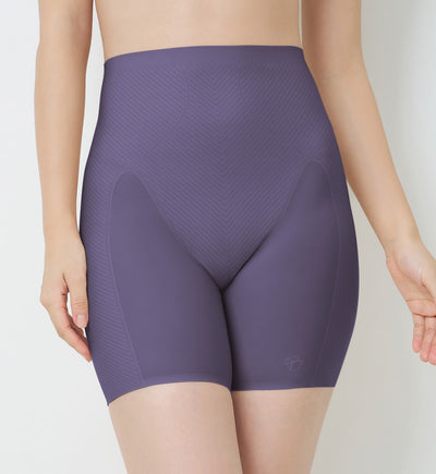 Body Make Up Illusion Curve 系列高腰長腿束腹褲 - SLATE