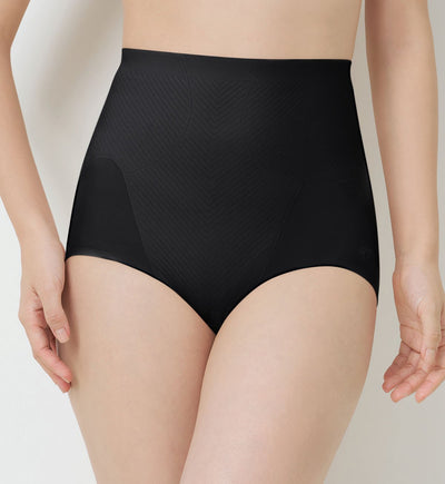 Body Make Up Illusion Curve 系列高腰束腹褲 - BLACK