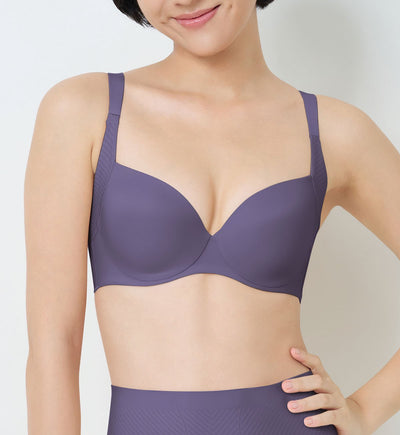 Body Make Up Illusion Curve 系列鋼圈薄墊塑型胸圍 - SLATE