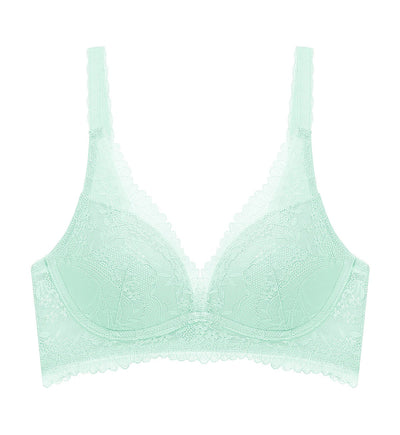 Tri-Air Lite Delight 系列無鋼圈深V提升胸圍 - Pastel Turquoise