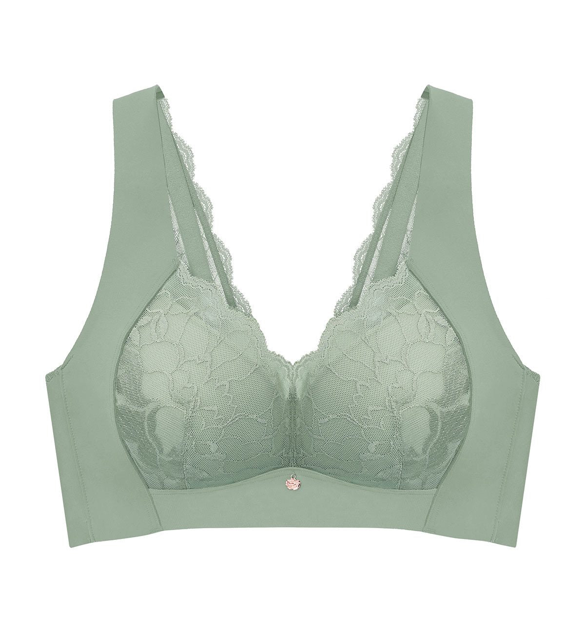 Non-wired Bras, Florale, Florale Mudan Non-Wired Padded Visual Minimizing  Bra